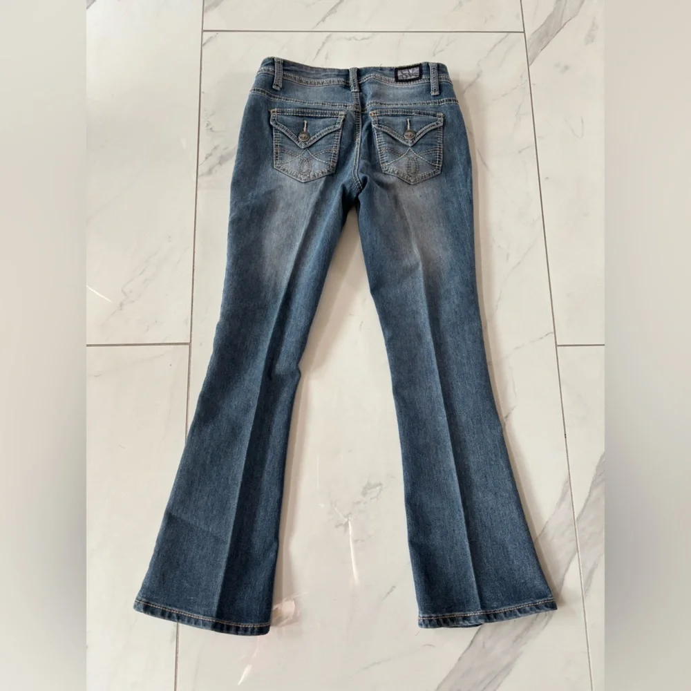 Earl Jeans Women's Medium Blue Flared Jeans - Picture 6 of 10
